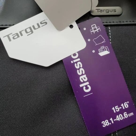 Targus Classic Slim Briefcase Messenger Ergonomic Padded Laptop Bag - Picture 4 of 9